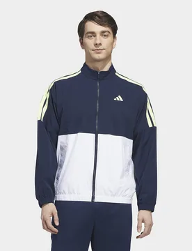 Mens Giacca A Vento Beyond Twistweave Full-zip - Bianco, bianco bianco Uomo taglia L - Adidas - FashionsVida