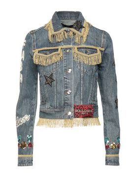 Dolce&Gabbana Chaqueta vaquera Mujer Azul marino 32 Mujer