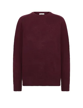 Pullover FIELD rosso scuro L - Knowledge Cotton Apparel - FashionsVida