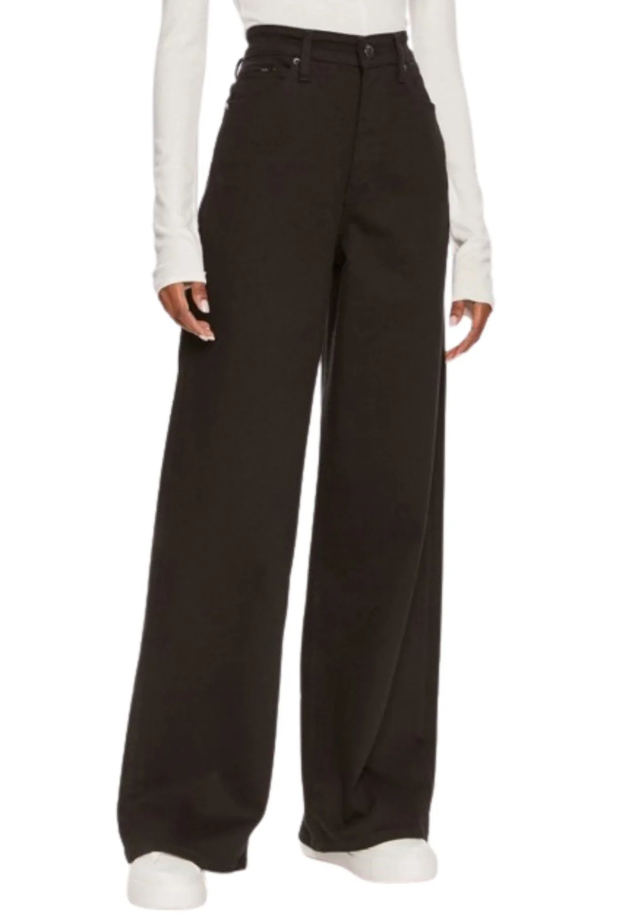 Jeans HIGH RISE WIDE INFINITE BLACK - Calvin Klein - FashionsVida
