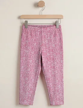 Women's Bee Printed Cropped Leggings Pants in Pink Size: 16 - Pink - Size: 16 - Enorsia - FashionsVida