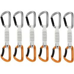 Pack de 6 cintas express de escalada SENDER KEYLOCK 12 cm