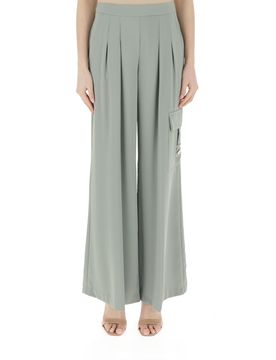 Pantalone con pinces VERDE S