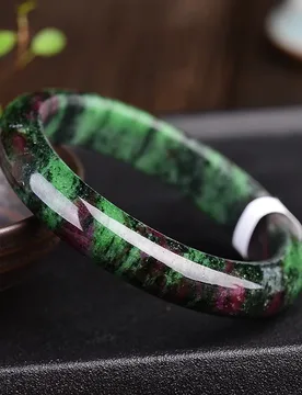 Red and Green Jade Bracelet: Spinach Green and Red Jade, Wide and Thick, Women’s Crystal Bracelet, Jewellery Gift - Aliexpress - FashionsVida