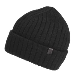 Bonnet Maille Côtelée Noir noir Tailleunique