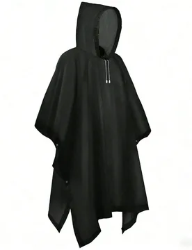 Set Impermeable, Poncho de lluvia con capucha reutilizable, Ligero e impermeable, Adecuado para viajes y actividades al aire libre, Unisex - Shein - FashionsVida