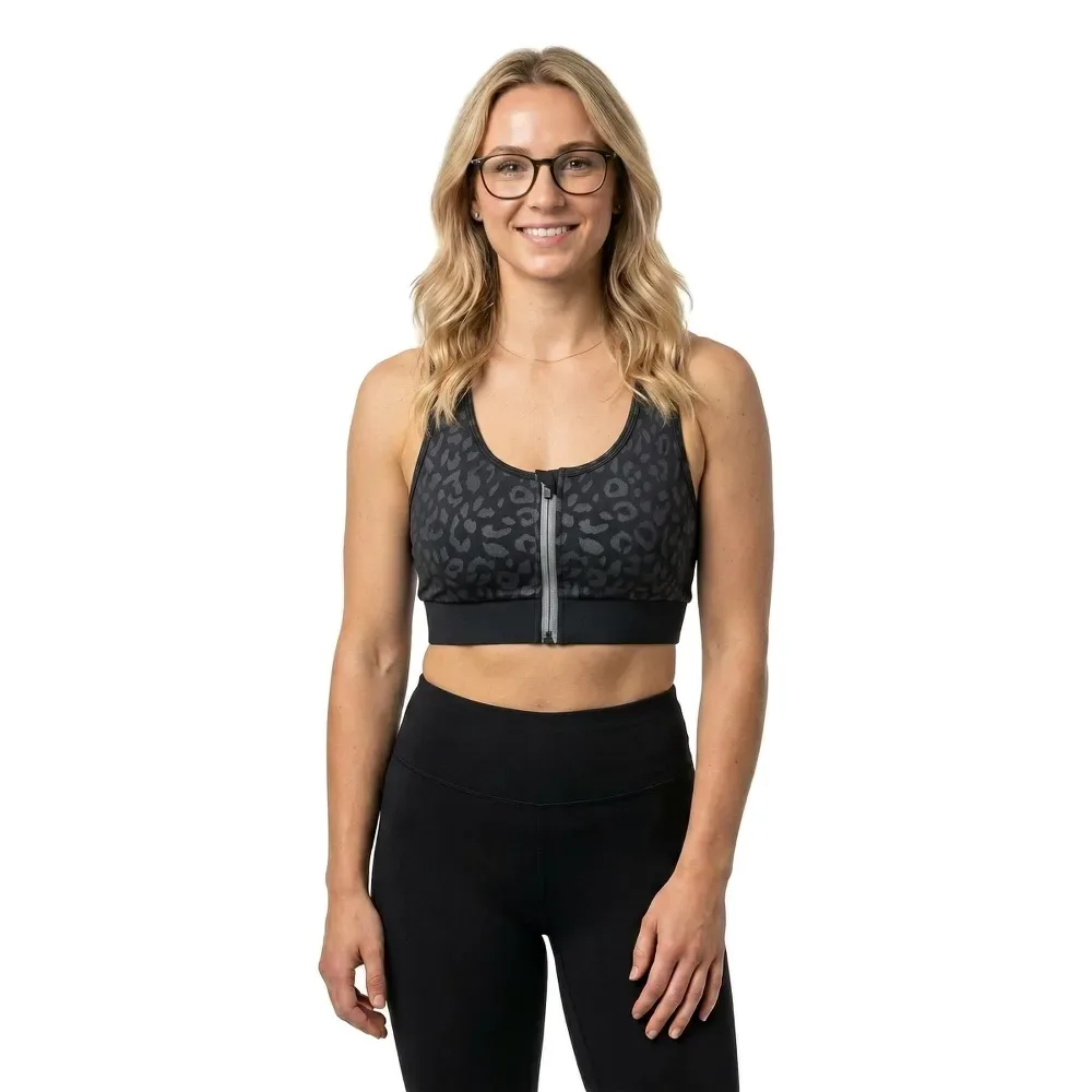 Top De Sport Lora Leo Anthracite-Black L - Joluvi - FashionsVida
