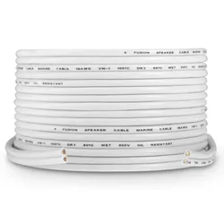 Awg Speaker Cable White 100 m unisex