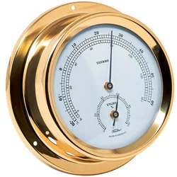Range 100 Thermometer&hygrometer Brass 125 mm unisex