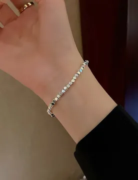New Broken Silver - Like Bracelet for Women, Light Luxury Retro & Minimalist Versatile for Besties & Daily Party - Aliexpress - FashionsVida