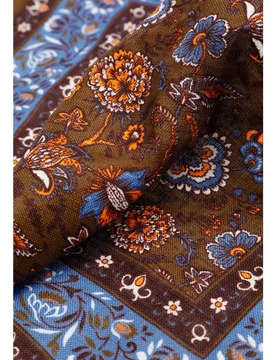 Pañuelo de hombre de lino con estampado floral - Scalpers - FashionsVida