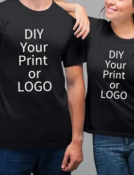 Customize Your Favorite Logo T-shirt for Men and Women in 2025, with Short Sleeves and Couple Outfits Featuring Design Patterns - Aliexpress - FashionsVida