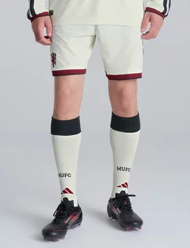 Manchester United 26/27 Third Authentic Shorts Cream S - Adidas - FashionsVida