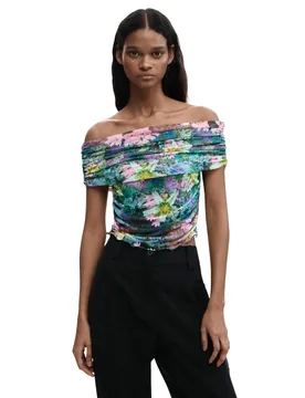 Desigual Damen Top Azurblau 508861