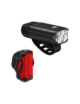 Juego de luces de bicicleta Radar React System negro