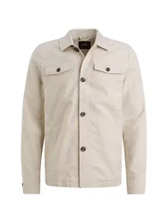 Linen blend shacket male
