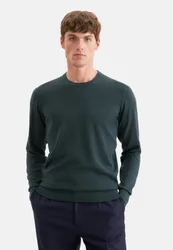 Regular Pullover Uni Grün M