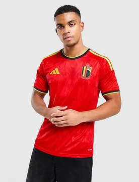 Mens Maglia Home Belgio 2026 - Rosso, rosso rosso Uomo taglia S - Adidas - FashionsVida