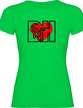 Maglietta A Maniche Corte I Love Downhill Green - Kruskis - FashionsVida