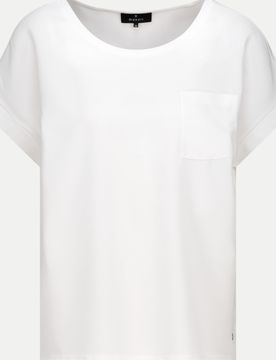 Monari Basic Blusenshirt Weiß 38