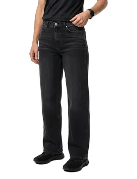 Jeans A Vita Alta Kate Bl Straight Fit Black Denim 28