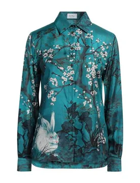 Camisa Mujer Verde agua profundo 34 Mujer - Salvatore Ferragamo - FashionsVida
