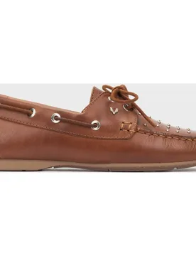 Mocasines de mujer de piel con cordones en color - Martinelli - FashionsVida