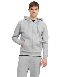 Mens Zip Up Hoodie Tracksuit - Grey Polycotton - Size Small