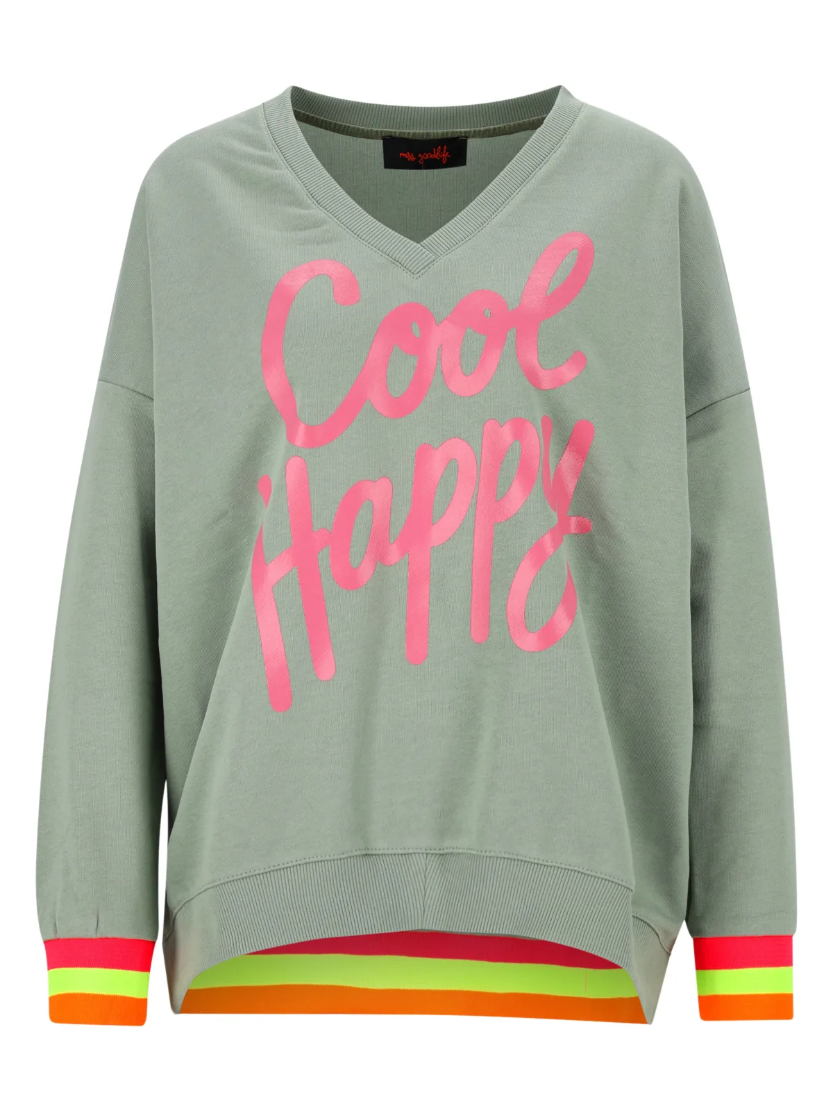 V-Neck Cool Happy female - L - FashionsVida