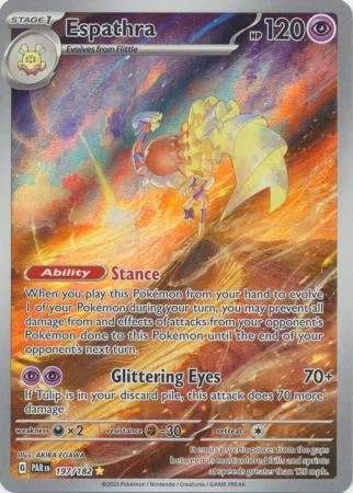 Pokemon SV Paradox Rift 197/182 Espathra (Illustration Rare) - Pokémon - FashionsVida