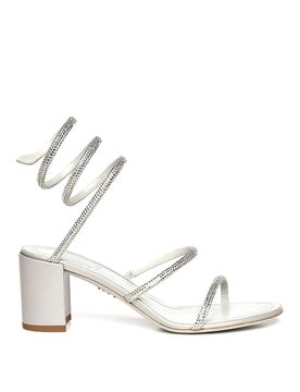 Sandali Cleo In Raso Con Strass