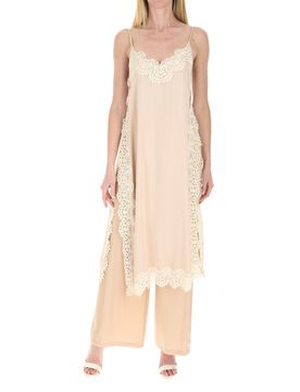 Completo top pizzo CHAMPAGNE M