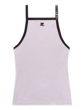 Courreges Top in cotone con fibbia
