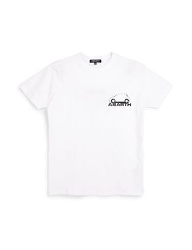 T-shirt bianca con stampa logo AH017TE L