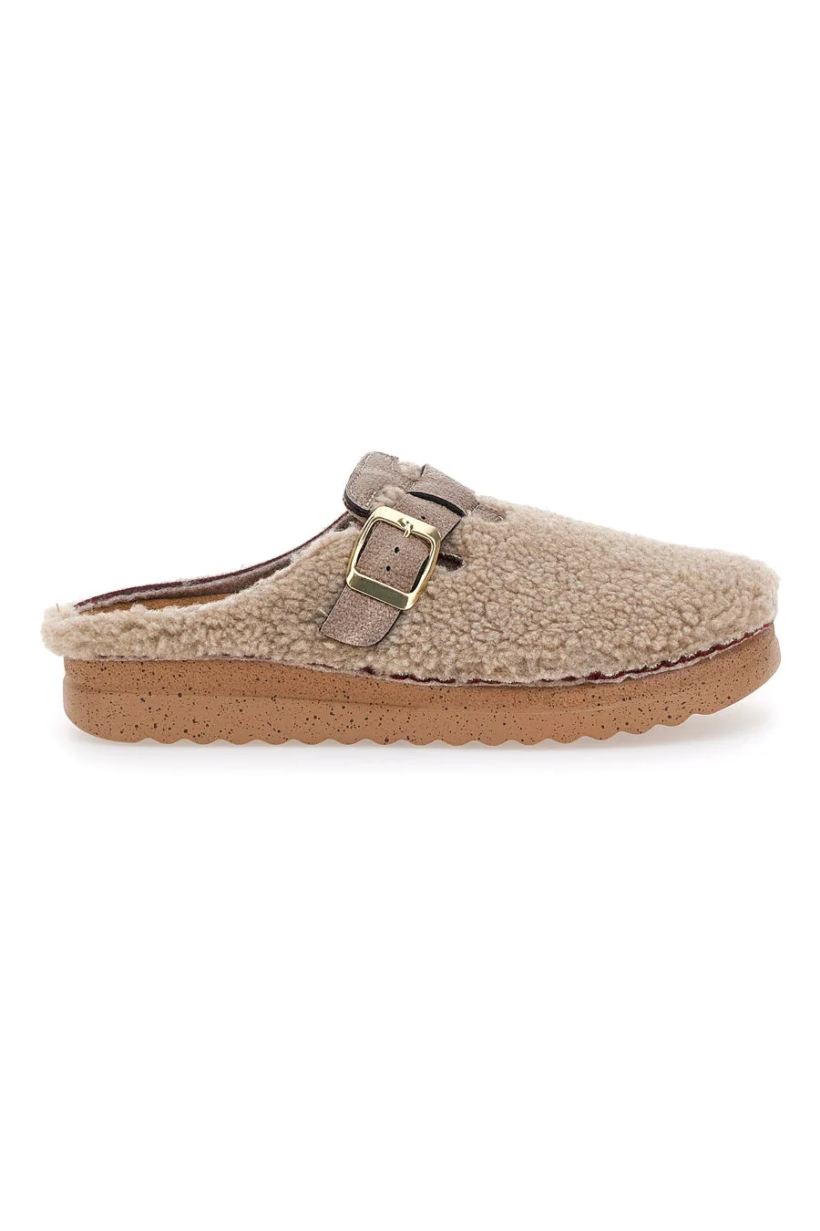 Pantofole beige con cinturino 1913 38 - PLOCADI - FashionsVida