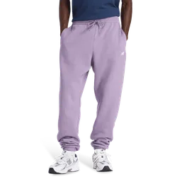 Fleece Men Pants - Purple - Size S - Cotton Jersey - Purple - Size: Small