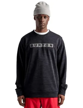 Sweat-shirt Oak Crew True Black Heather L - Burton - FashionsVida