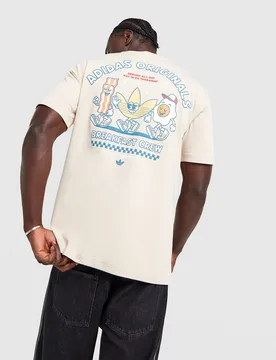 Breakfast Crew T-Shirt - Herren, Braun - male - Size: S - adidas Originals - FashionsVida