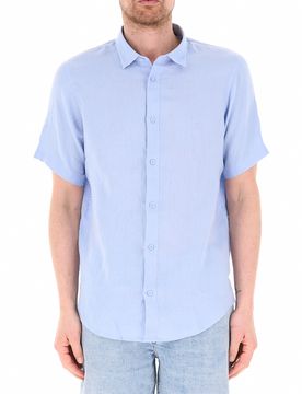 Camicia in lino AZZURRO CHIARO S