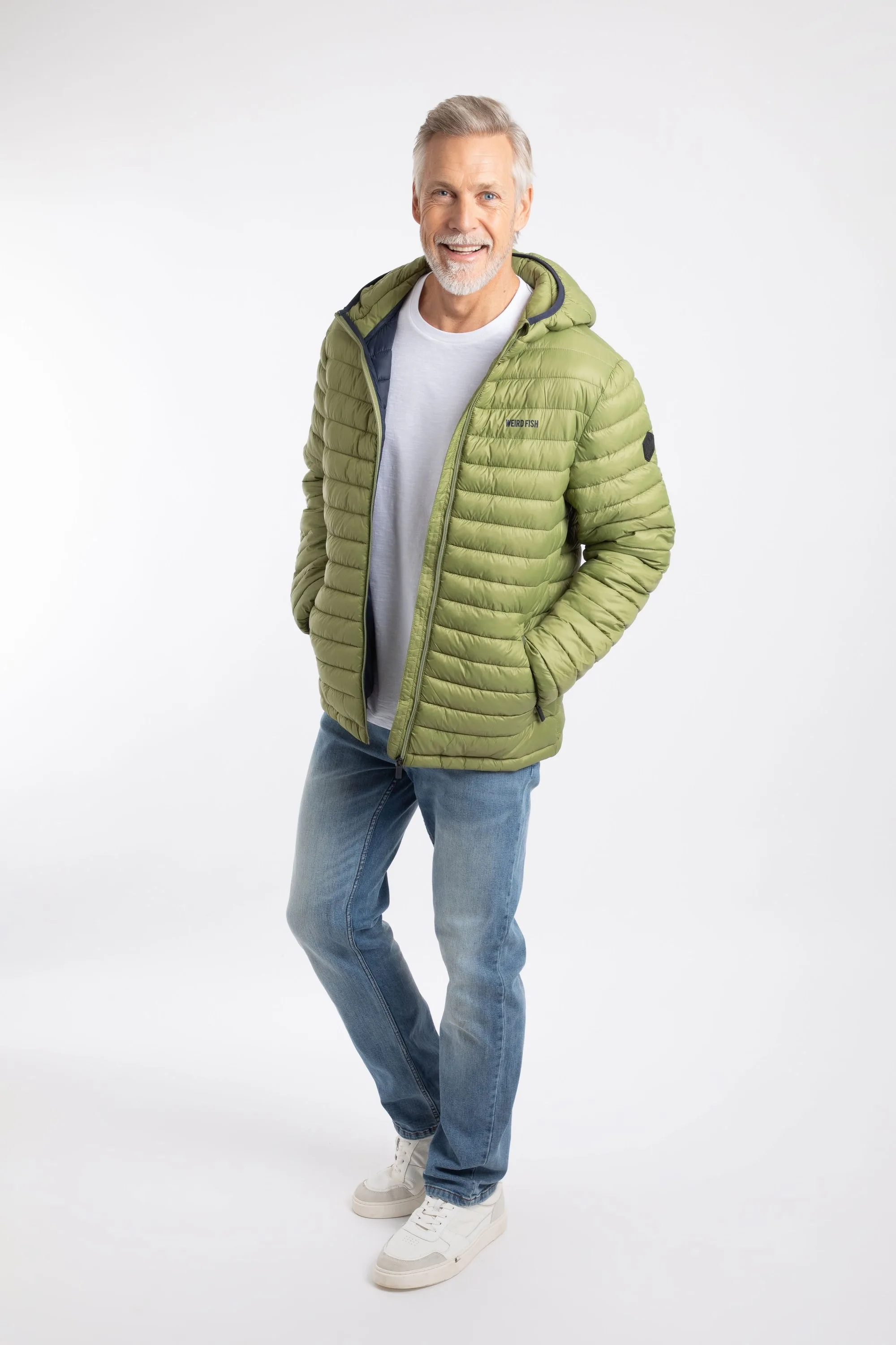 Flete Mens Lightweight Showerproof Padded Jacket - - Size: M - Weird Fish - FashionsVida