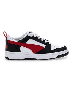 Sneakers Bianche Con Stringa Rossa Laterale Rebound V6 LO JR 37½