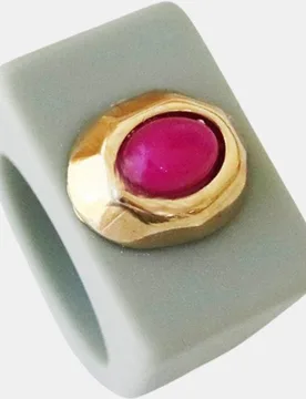 Anillol con motivo fucsia - ÉMOLO - FashionsVida