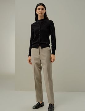Cardigan Cashmere XS Donna Elegante Collo Alto Aderente Morbido Traspirante