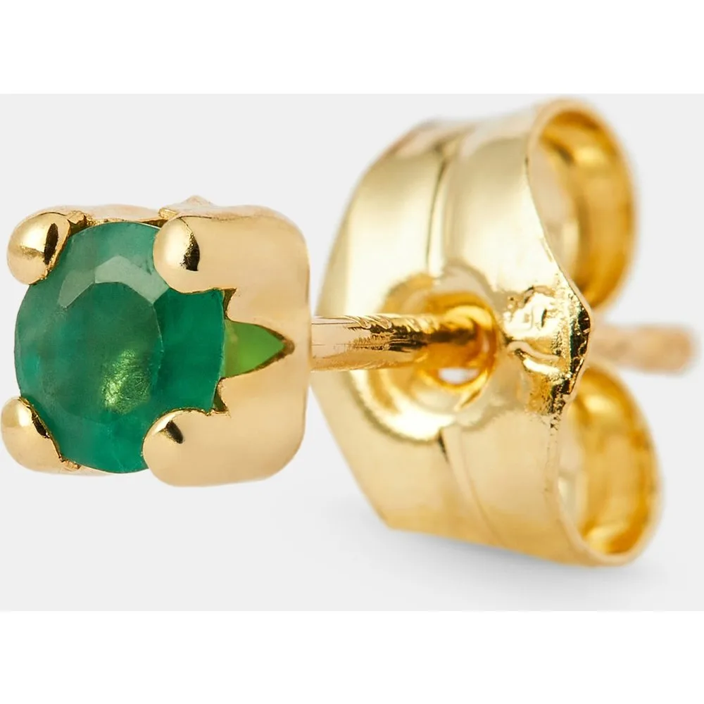 Piercing individual de oro y esmeralda - El Corte Inglés - FashionsVida