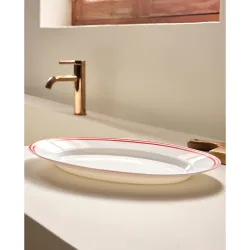 Fuente oval de vidrio Orleans