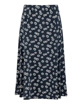 Weird Fish Romaro Printed Jersey Midi Skirt Size 8 - sale all-sale sale womens women women all-womens women skirts - Navy Blue - FashionsVida