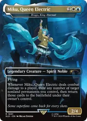 Brago, King Eternal [Miku, Queen Electric] (Foil) (Secret Lair - Hatsune Miku: Winter Diva) Secret Lair Drops