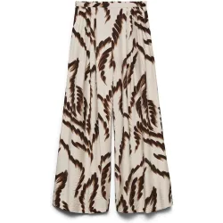 Pantalón ancho con bolsillos de mujer