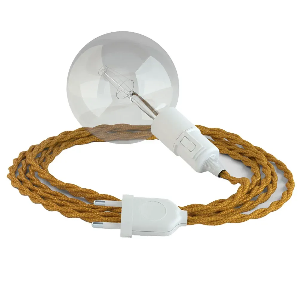 Cables Suspension Luminaire Tm05 3 M Gold / White One Size - Creative - FashionsVida