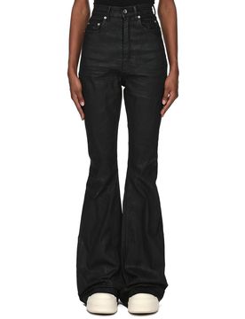 High-Waisted Slim-Fit Bootcut Jeans with 6 Pockets